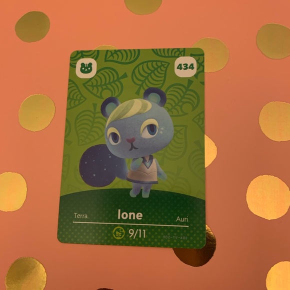 Animal Crossing #434 Ione Amiibo Card - Picture 1 of 3